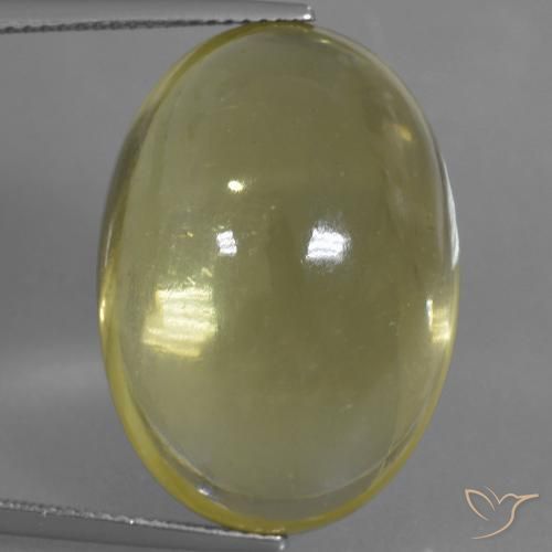 36.61ct Naturel Jaune clair Quartz, ovale, Transparent