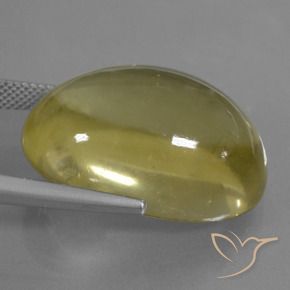 Quartz Jaune clair naturelle ovale, 36.61 ct, Transparent