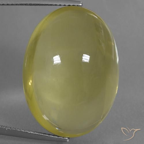 38.22ct Naturel Jaune clair Quartz, ovale, Transparent