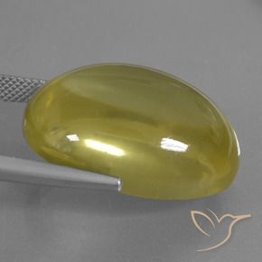 Quartz Jaune clair naturelle ovale, 38.22 ct, Transparent