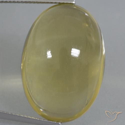 39.77ct Naturel Jaune foncé Quartz, ovale, Transparent