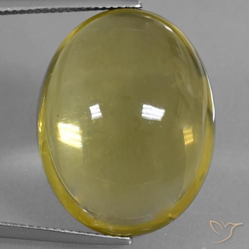 40.17ct Naturel Jaune brunâtre Quartz, ovale, Transparent