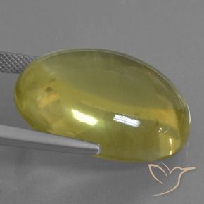 Quartz Jaune clair naturelle ovale, 40.21 ct, Transparent