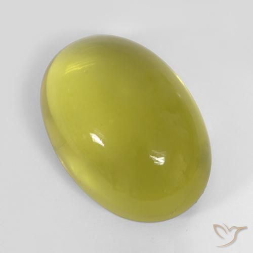 42.25ct Naturel Bourdon jaune Quartz, ovale, Transparent