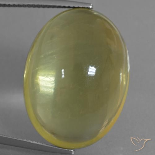43.91ct Naturel Jaune doré léger Quartz, ovale, Transparent