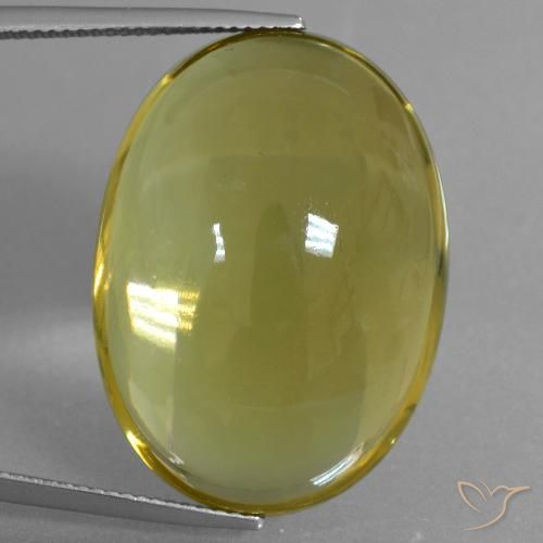 46.61ct Naturel Bourdon jaune Quartz, ovale, Transparent