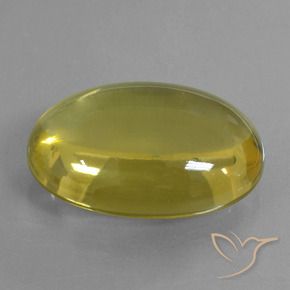 Quartz Bourdon jaune naturelle ovale, 46.61 ct, Transparent