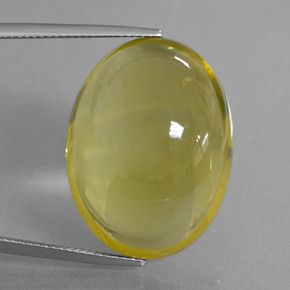 Quartz Citron naturelle Coupe ovale, 43.06 ct, Transparent