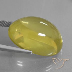 Quartz Jaune miel léger naturelle ovale, 56.08 ct, Transparent