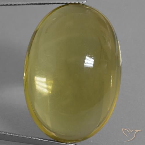 55.39ct Naturel Jaune foncé Quartz, ovale, Transparent