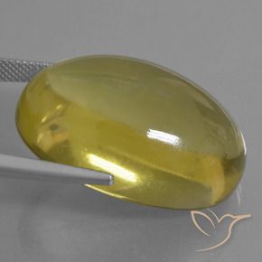 Quartz Jaune foncé naturelle ovale, 55.39 ct, Transparent
