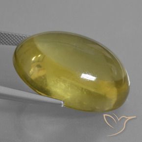 Quartz Jaune moyen naturelle ovale, 53.11 ct, Transparent