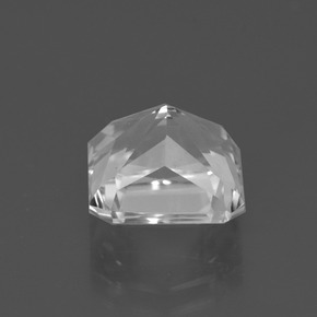 Quartz blanc naturelle taille émeraude, 4,73 ct, VVS-VS