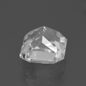 Quartz blanc naturelle taille émeraude, 5,67 ct, VS