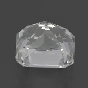 Quartz blanc naturelle taille émeraude, 6,73 ct, VVS