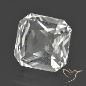 Quartz Blanc clair naturelle Octogone / coupe Émeraude, 8.44 ct, VVS-VS