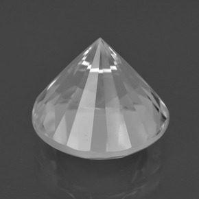 Quartz Blanc naturelle Coupe roude, 9.03 ct, VVS