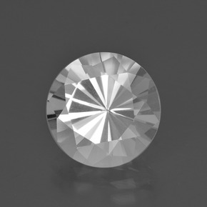 Quartz Blanc naturelle Coupe roude, 5.59 ct, VVS