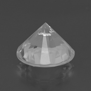 Quartz blanc naturelle coupe roude, 5,71 ct, VVS-VS