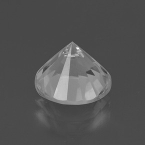 Quartz blanc naturelle coupe roude, 3,06 ct, VVS-VS