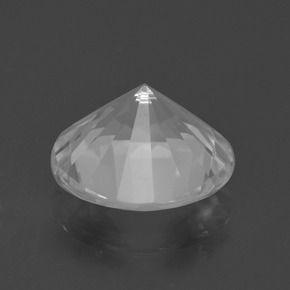 Quartz blanc naturelle coupe roude, 5,03 ct, VVS-VS