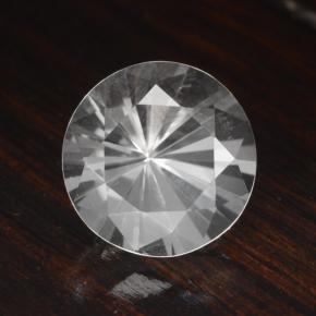 Quartz blanc naturelle coupe roude, 4,71 ct, VVS