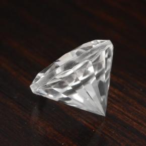 Quartz blanc naturelle coupe roude, 4,71 ct, VVS