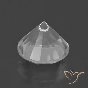Quartz blanc naturelle coupe roude, 5,81 ct, VVS