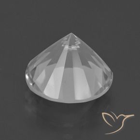 Quartz blanc naturelle coupe roude, 6,33 ct, VVS