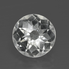 Quartz Blanc naturelle Coupe roude, 5.11 ct, VS