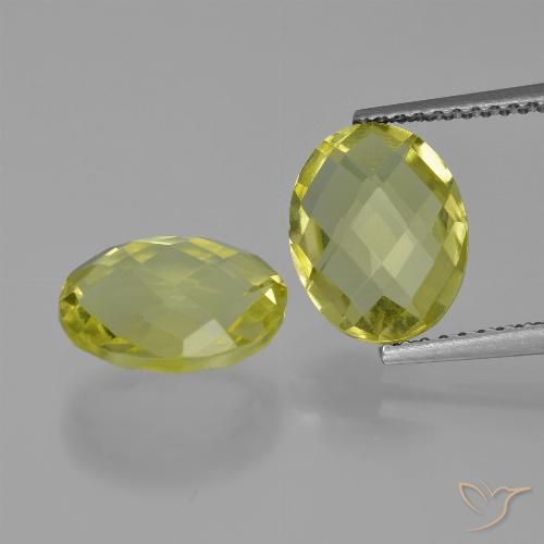 4.65ctw Naturel Jaune maïs Quartz, ovale, VVS-VS