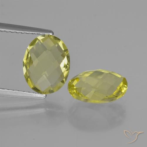 4.17ctw Naturel Jaune maïs Quartz, ovale, VVS-VS