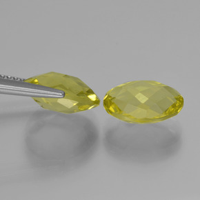 Achetez naturel 4,54ct jaune quartz gems, coupe ovale, en provenance brésil chez gemselect. en stock, livraison internationale!