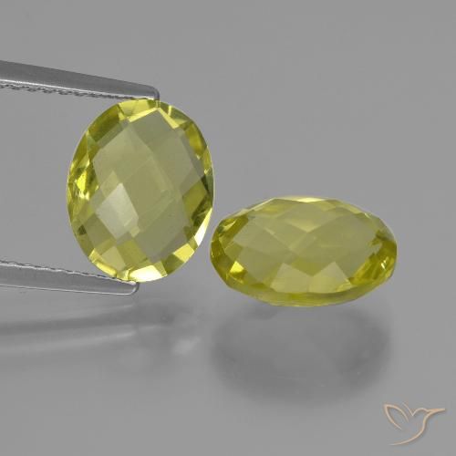 Achetez naturel 4.52ct Jaune clair Quartz gems, Coupe ovale, En provenance Brésil chez GemSelect. En stock, livraison internationale!