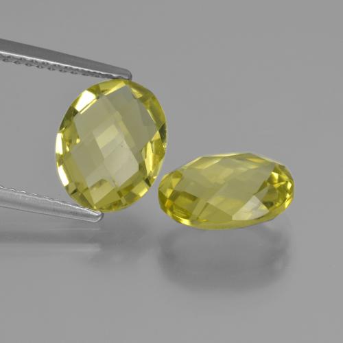 Achetez naturel 4,16ct jaune quartz gems, coupe ovale, en provenance brésil chez gemselect. en stock, livraison internationale!