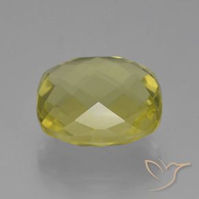Quartz Jaune clair naturelle Coussin, 20.60 ct, VVS-VS
