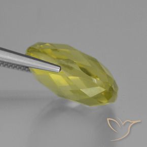 Quartz Jaune clair naturelle Coussin, 20.60 ct, VVS-VS