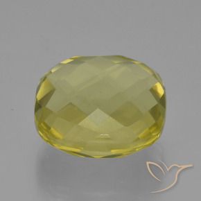 Quartz Jaune clair naturelle Coussin, 27.82 ct, VVS-VS