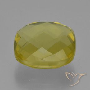 Quartz Jaune clair naturelle Coussin, 28.01 ct, VVS-VS