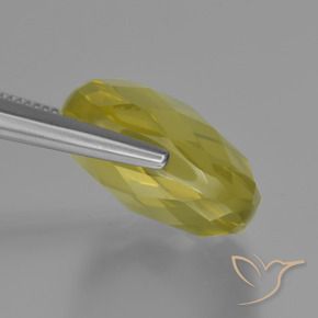 Quartz Jaune clair naturelle Coussin, 28.01 ct, VVS-VS
