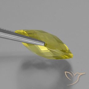 Quartz Jaune clair naturelle Coussin, 14.33 ct, VVS