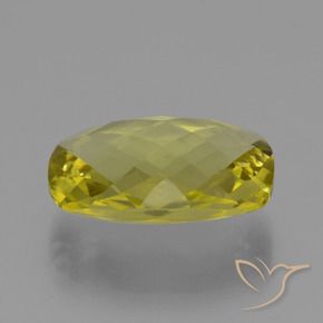 Quartz Jaune clair naturelle Coussin, 14.90 ct, VVS