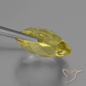 Quartz Jaune clair naturelle ovale, 16.43 ct, VVS-VS