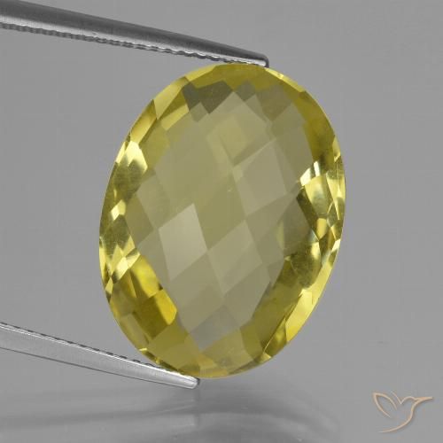 14.16ct Naturel Jaune clair Quartz, ovale, VS