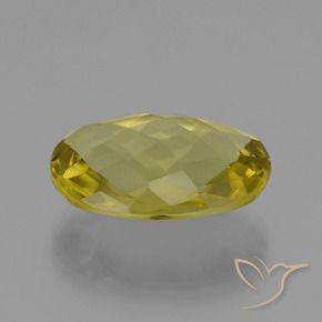 Quartz Jaune clair naturelle ovale, 14.16 ct, VS