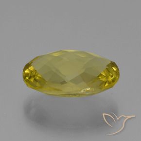 Quartz Jaune ananas naturelle ovale, 15.00 ct, VVS-VS