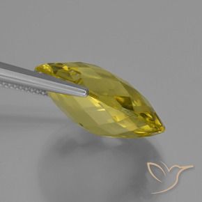 Quartz Jaune clair naturelle ovale, 15.21 ct, VS