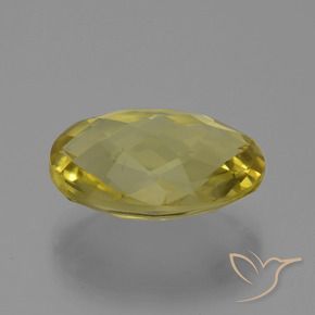 Quartz Jaune clair naturelle ovale, 15.41 ct, VS