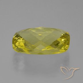 Quartz Jaune clair naturelle Coussin, 14.63 ct, VVS