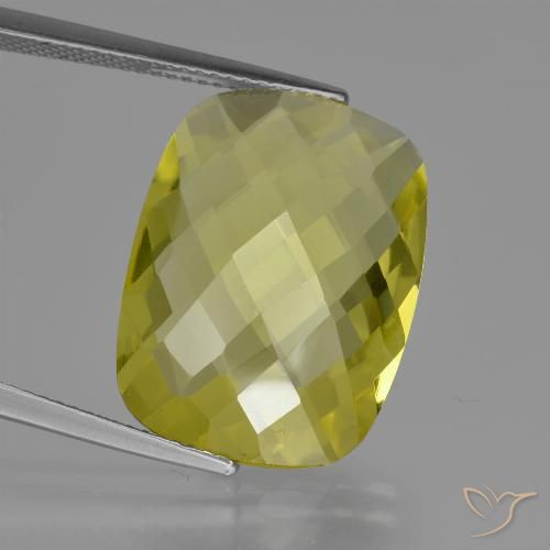 14.69ct Naturel Jaune ananas Quartz, Coussin, VVS